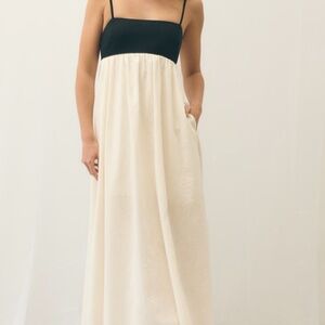 Abercrombie viral linen tie dress size M